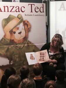 Reading Anzac Ted to the children at Normanhurst West